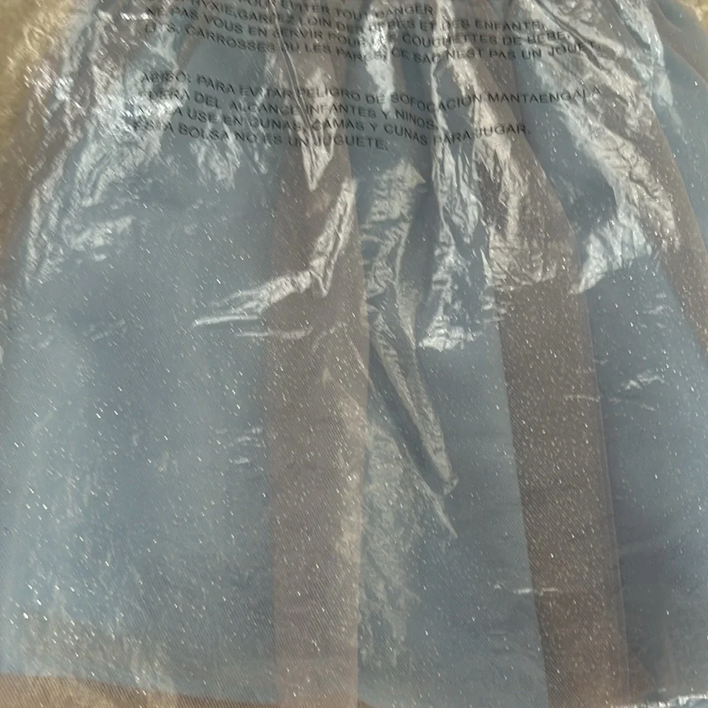 Girls 2T dress new nwt tulle lined crinoline dressy Cinderella look foil glitter